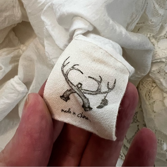 SPELL & THE GYPSY Clover Lace Mini Dress XS Gently Flared Sleeves Boho coquette - Picture 15 of 16